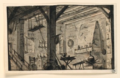 Toneelontwerp, Keuken door Angelo Toselli