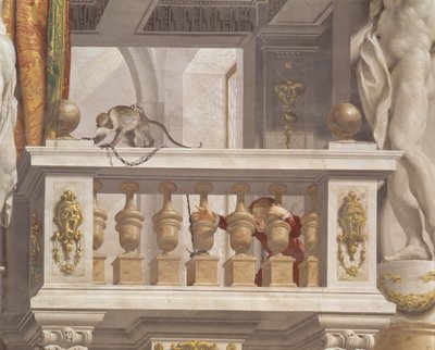 Ontvangstruimte van de Groothertog, plafond detail (detail) door Angelo and Mitelli Colonna
