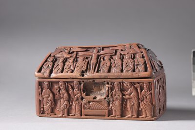 Houten kist: Scènes uit het leven van Christus, ca. 1050 door Anglo Saxon