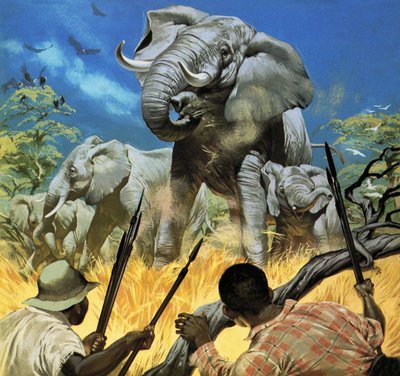 De ivoorstropers -- Wilde dieren in gevaar door Angus McBride