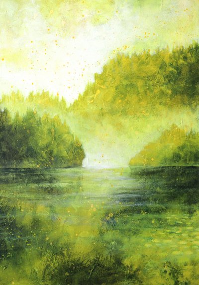 De mistige Groene Rivier door Ania Witwitzka
