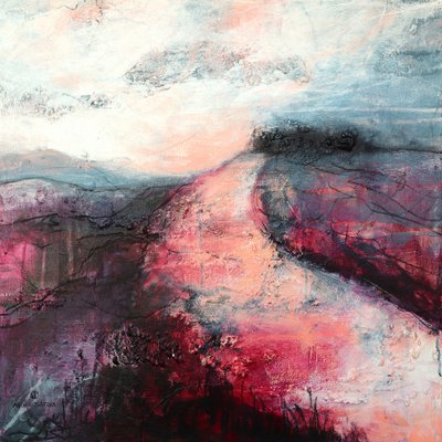 Roze bergpad door Ania Witwitzka