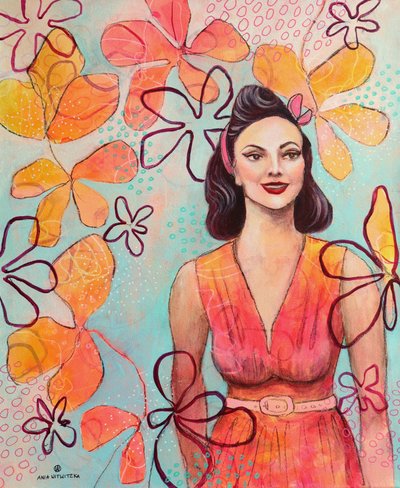Retro Lady 5 door Ania Witwitzka