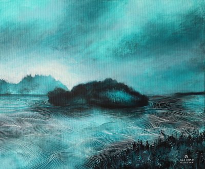De rustige wateren rond Teal Island door Ania Witwitzka