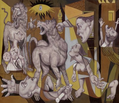 De Guereza Guernica, 2018 door Anita Kunz