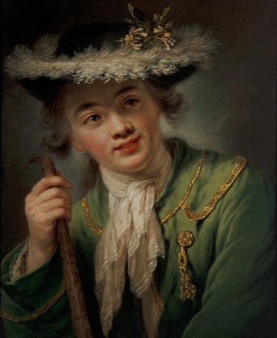 Portret van een jonge vrouw door Anna Dorothea (1721 82) Lisiewska
