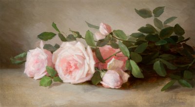 Stilleven van rozen 1880 door Anna Eliza Hardy