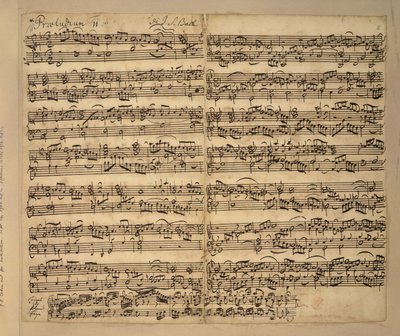 F majeur prelude, Das Wohltemperierte Clavier, boek 2, door Johann Sebastian Bach door Anna Magdalena Bach