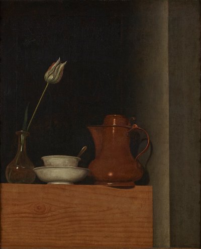 Stilleven met Kruik en Tulp door Anna Maria Punz