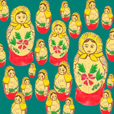 Russische Poppen door Anna Platts