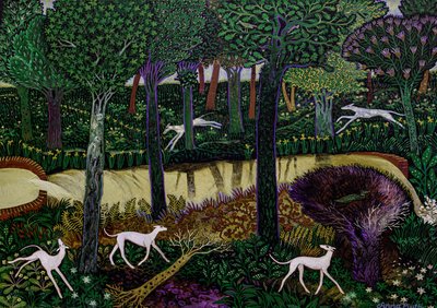 Primrose, 2017 (acryl) door Anna Pugh