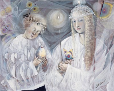 Tweelingen, 2006 (olieverf op Belgisch linnen) door Annael Anelia Pavlova