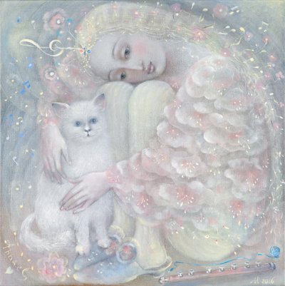 Tederheid, 2016 (olieverf op Belgisch linnen) door Annael Anelia Pavlova