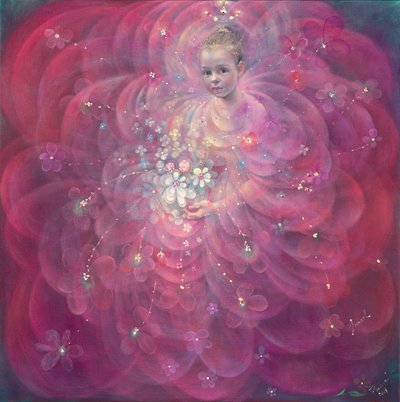 De bloem van de kindertijd, 2014 (olieverf op Belgisch linnen) door Annael Anelia Pavlova