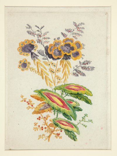 Fantastische bloemen, uit Nieuwe Suite van Notitieboekjes van Ideale Bloemen voor het Gebruik van Ontwerpers en Schilders door Anne Allen