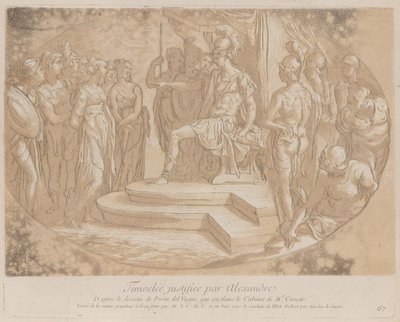 Alexander de Grote bevrijdt Timoclea, ca. 1729-1740 door Anne Claude Philippe de