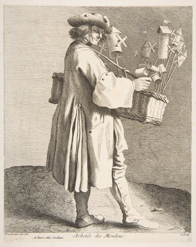 Tollenverkoper, 1742 door Anne Claude Philippe de Caylus