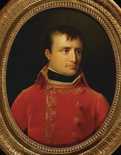 Napoleon Bonaparte als eerste consul (hijgend) door Anne Louis Girodet de Roucy-Trioson