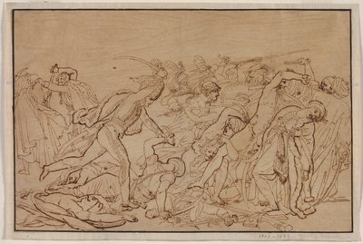 Studie voor De Opstand van Caïro, 1810 door Anne Louis Girodet de Roucy Trioson