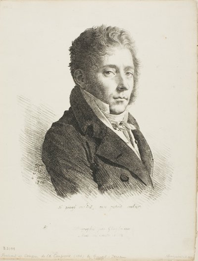 Portret van Coupin de la Couperie door Anne Louis Girodet de Roussy Trioson