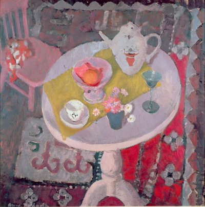 Ronde Tafel met Chinese Theepot door Anne Redpath