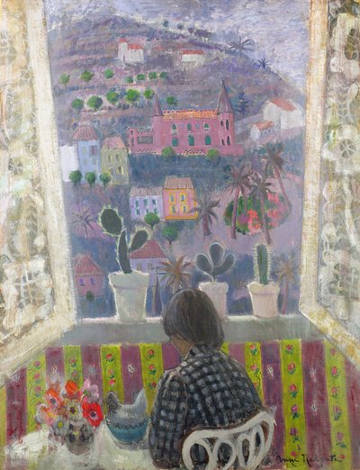 Raam in Menton door Anne Redpath