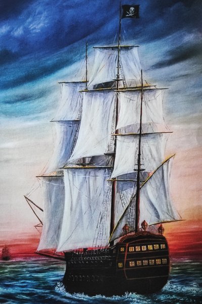 Schemerpiratenschip door Annette Armitage