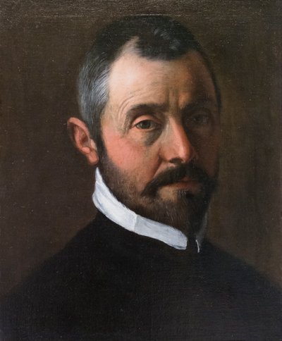 Portret van een man door Annibale Carracci