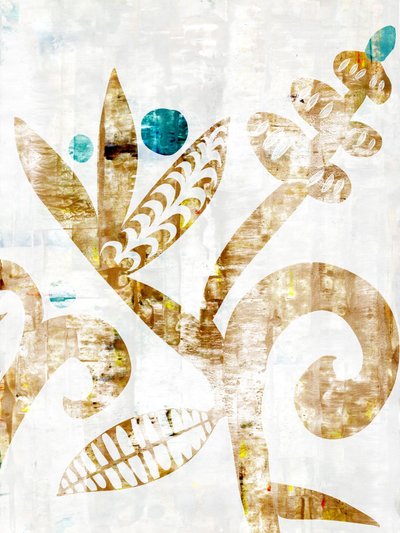 Aards, botanisch, abstract door Annick