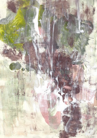 Vloeibaar, aards, abstract door Annick