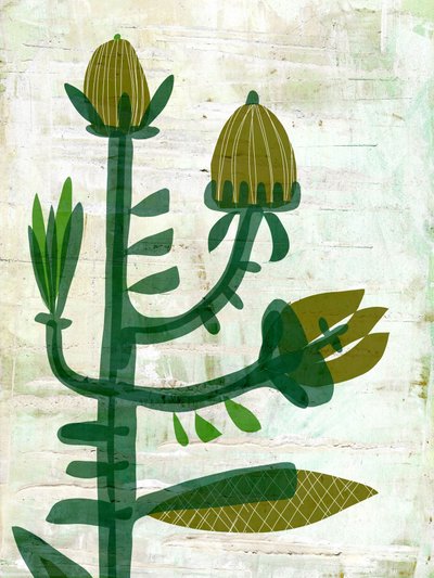 Modern groen en botanisch door Annick