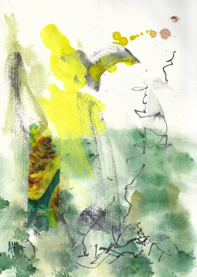 Rustige abstracte tuin door Annick