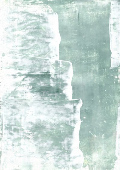 Zachtgroene abstracte lagen door Annick
