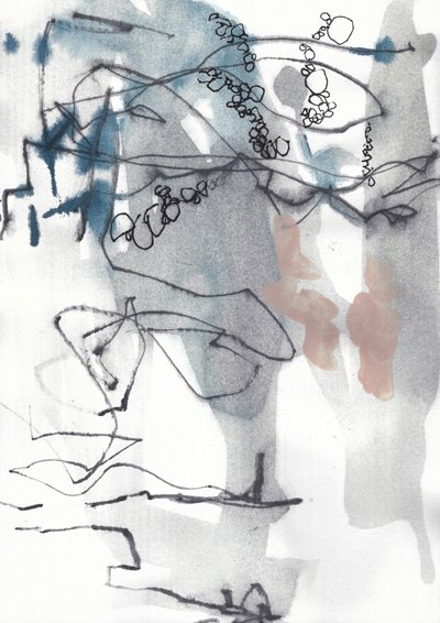Spontane abstracte nr. 60 door Annick