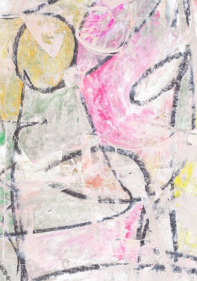 Levendige abstracte penseelstreken door Annick