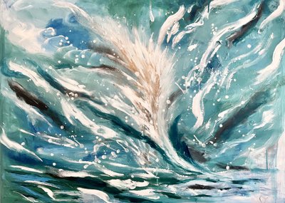 Dynamische oceaansplash door Annika Tiren