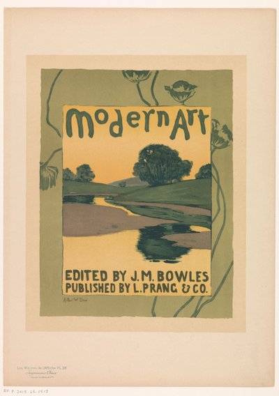 Advertentie voor het tijdschrift Modern Art door Anonymous