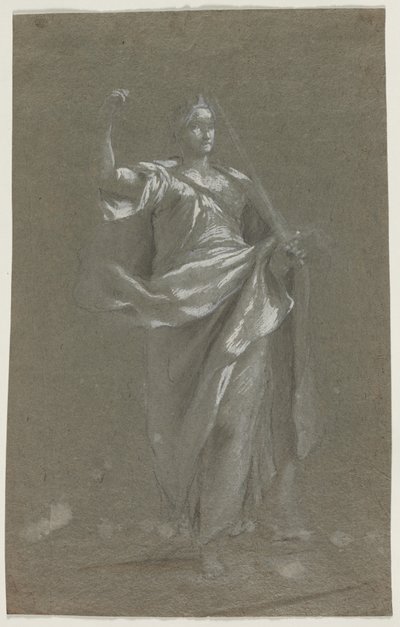 Allegorisch figuur (recto en verso) door Anonymous