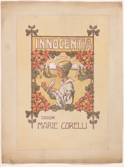 Bandontwerp voor: Marie Corelli, Innocentia: droomleven en werkelijkheid (Innocence), 1915 door Anonymous