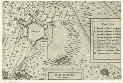 Beleg en verovering van Lingen door Spinola, 1605 door Anonymous