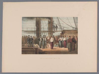 Bezoek van de prins van Fisen aan boord van het raderstoomschip Zr.Ms Gedeh door Anonymous