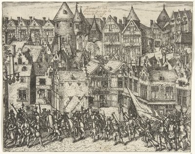 Calvinistisch oproer in Antwerpen bedwongen, 1567 door Anonymous