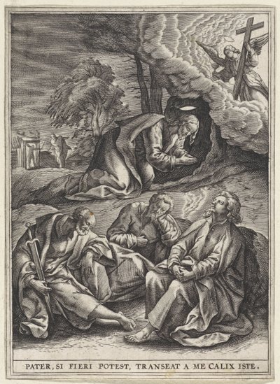 Christus in de hof van Getsemane door Anonymous