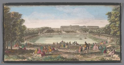 Gezicht op de Orangerie van het Paleis van Versailles door Anonymous