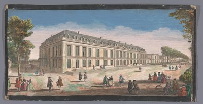 Gezicht op het Château de Choisy gezien vanaf de tuin door Anonymous
