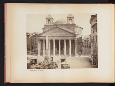 Gezicht op het Pantheon te Rome, Italië door Anonymous