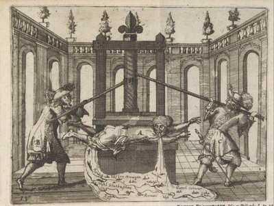 Holland in de Franse drukpers, 1672-1673 door Anonymous