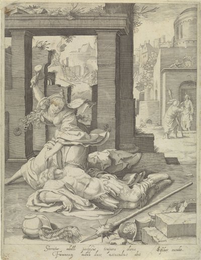 Jaël en Sisera door Anonymous