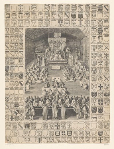 Karel I opent de zitting van het Parlement, 1628 door Anonymous