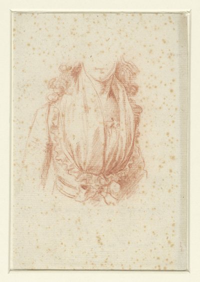 Kostuumstudie voor een portret van Madame Moreau door Anonymous